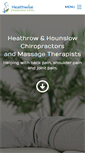 Mobile Screenshot of healthwisechiropracticclinic.com